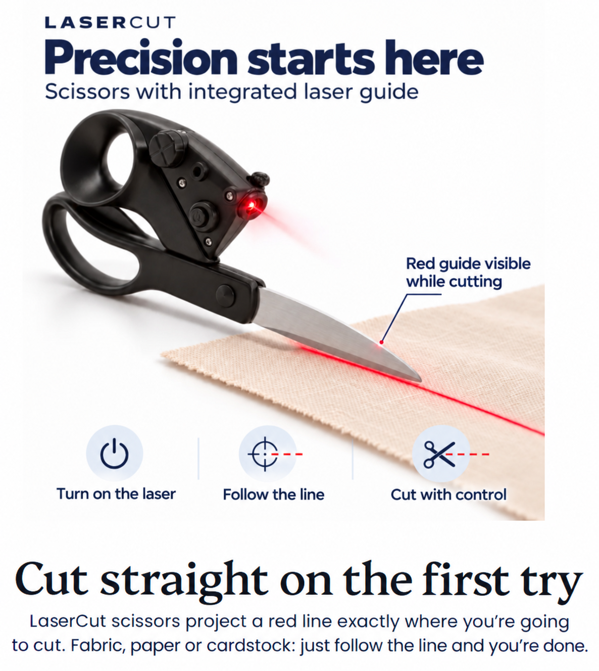 Laser-Guided Scissors