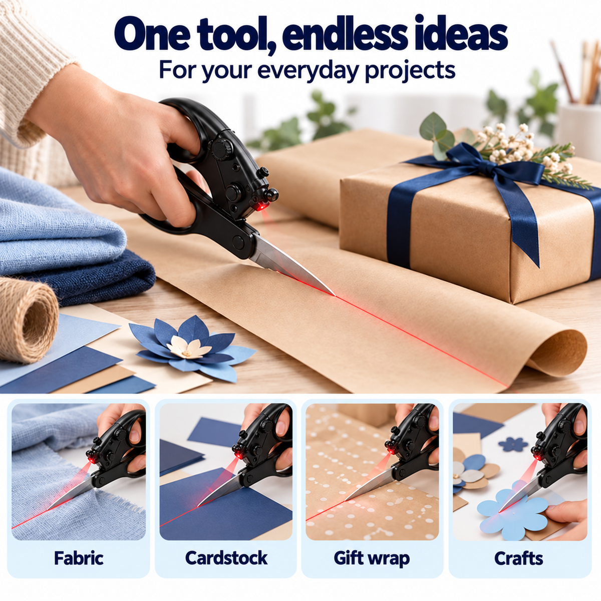 Laser-Guided Scissors